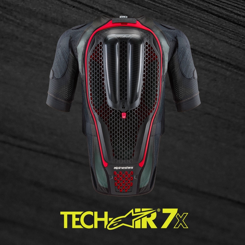Alpinestars TECH-AIR®7X system airbag prsluk crno-crveni rasprodaja