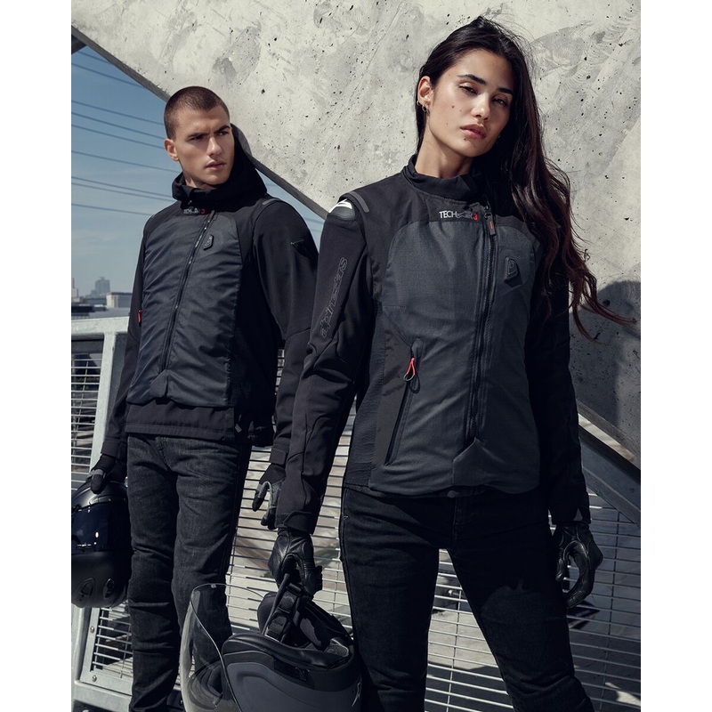 Ženski airbag prsluk Alpinestars Stella TECH-AIR®3 sustav crno-tamno sivi