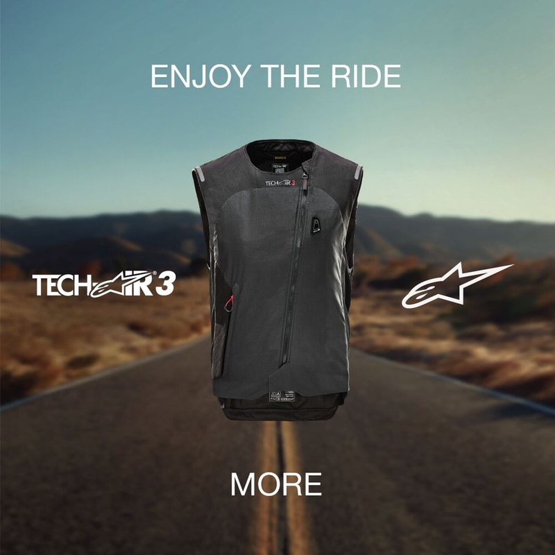 Ženski airbag prsluk Alpinestars Stella TECH-AIR®3 sustav crno-tamno sivi