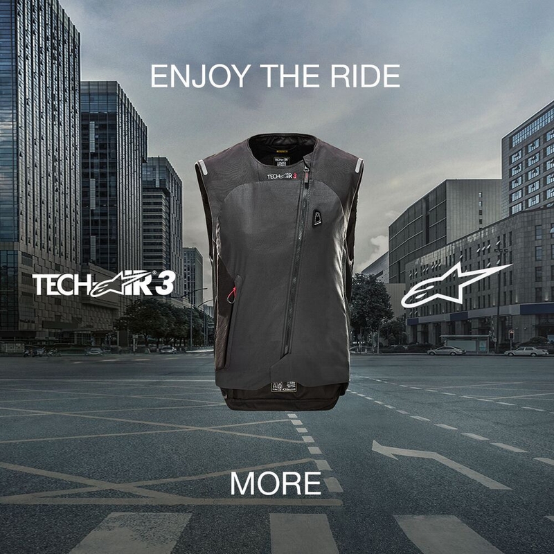 Ženski airbag prsluk Alpinestars Stella TECH-AIR®3 sustav crno-tamno sivi