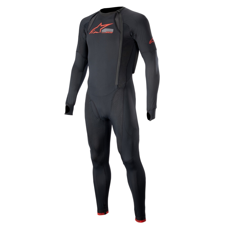Vanjski sloj prsluka sa zračnim jastukom Alpinestars TECH-AIR®10 crno-crveno-sivi