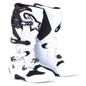 Alpinestars Tech 7 motociklističke čizme bijelo-crne 2025