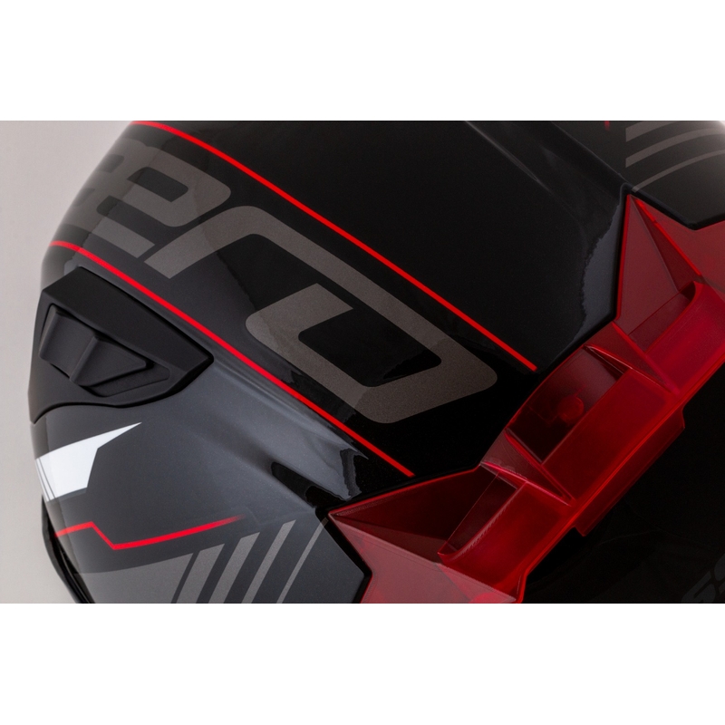Cassida Aero Drome integralna motociklistička kaciga crno-crveno-bijelo-siva