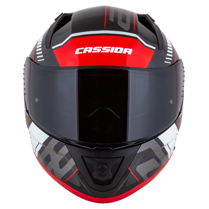 Cassida Aero Drome integralna motociklistička kaciga crno-crveno-bijelo-siva