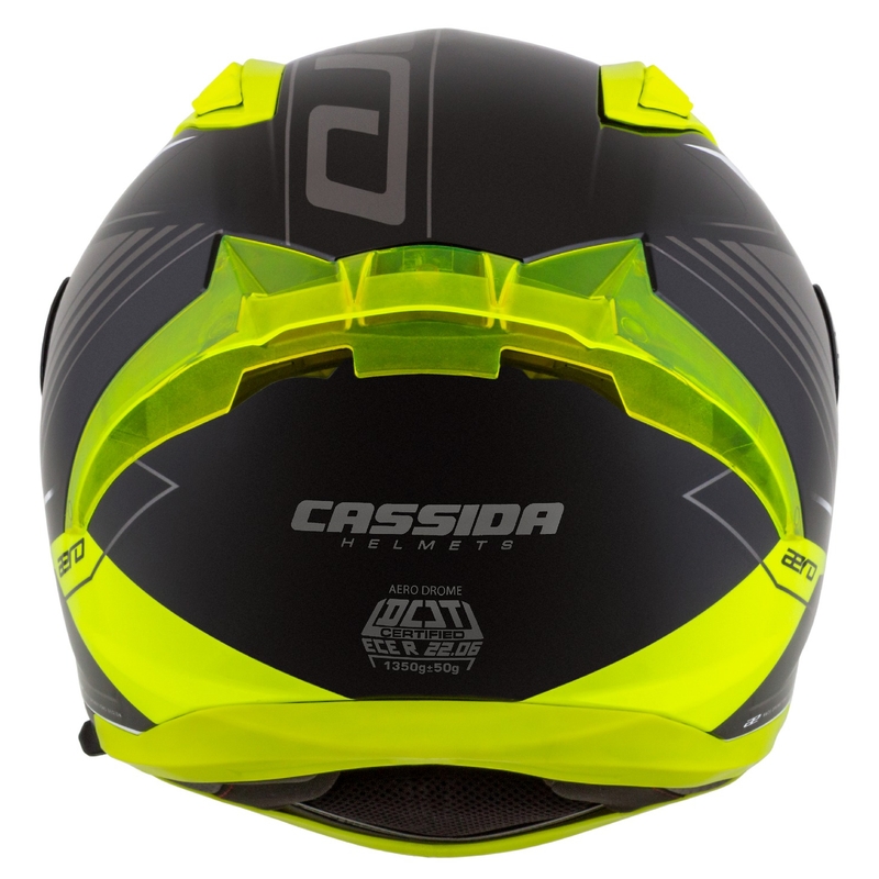 Cassida Aero Drome integralna motoristička kaciga crno-fluo žuto-bijelo-siva