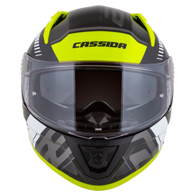 Cassida Aero Drome integralna motoristička kaciga crno-fluo žuto-bijelo-siva