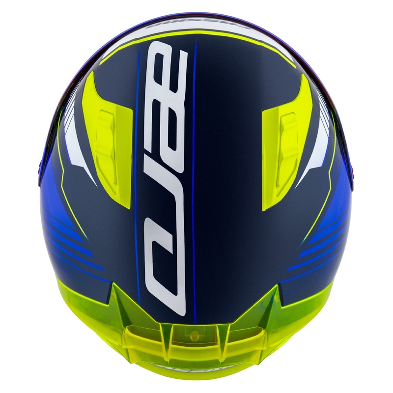 Cassida Aero Drome integralna moto kaciga plavo-fluo žuto-svijetlo plavo-bijela