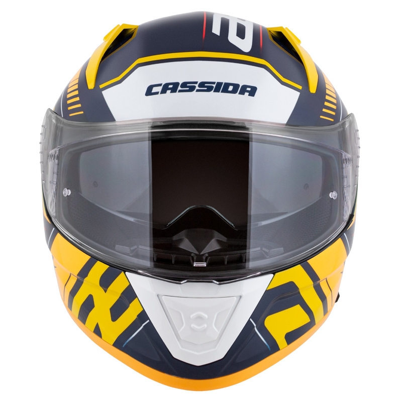 Cassida Aero Drome Integral motociklistička kaciga plava-fluo žuta-narančasta-crvena-svijetlo plava-bijela