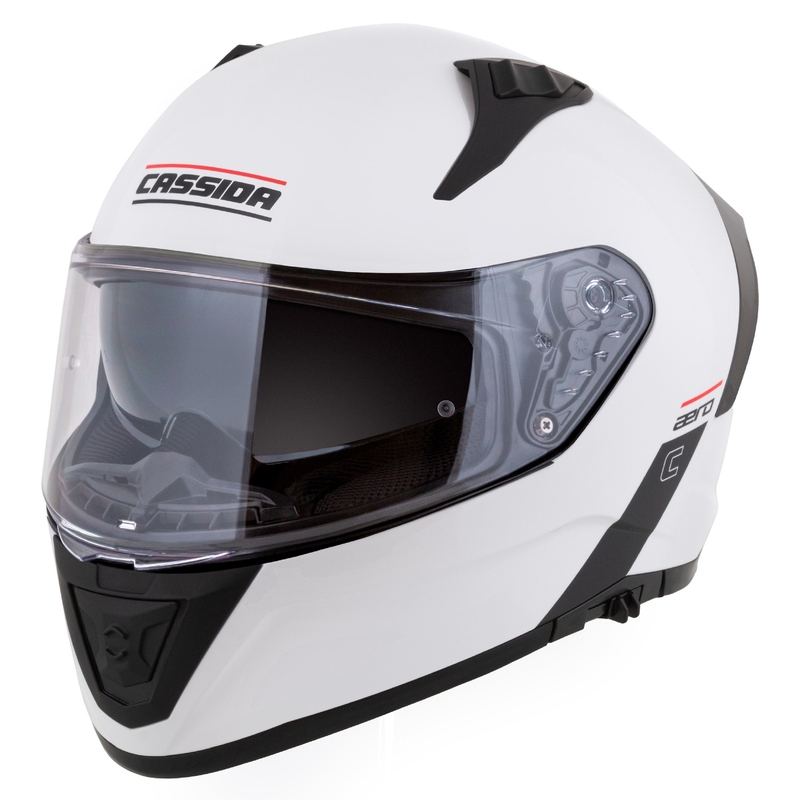 Cassida Aero integralna moto kaciga mat bijelo-crna