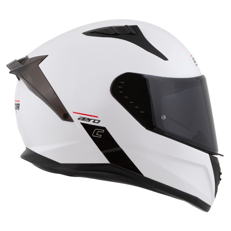 Cassida Aero integralna moto kaciga mat bijelo-crna