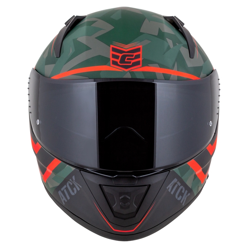 Integralna motociklistička kaciga Cassida Aero ATCK camo zelena-crna-siva-narančasta