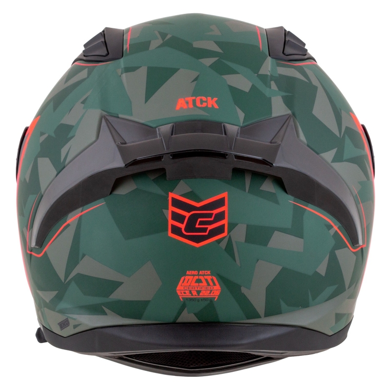 Integralna motociklistička kaciga Cassida Aero ATCK camo zelena-crna-siva-narančasta