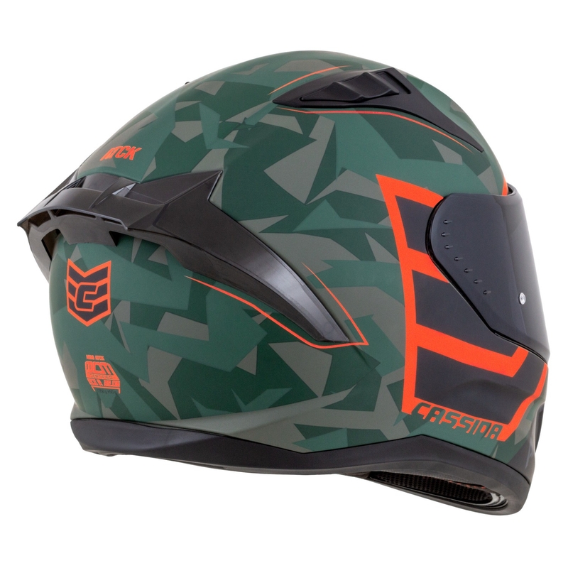 Integralna motociklistička kaciga Cassida Aero ATCK camo zelena-crna-siva-narančasta