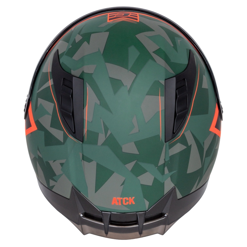 Integralna motociklistička kaciga Cassida Aero ATCK camo zelena-crna-siva-narančasta