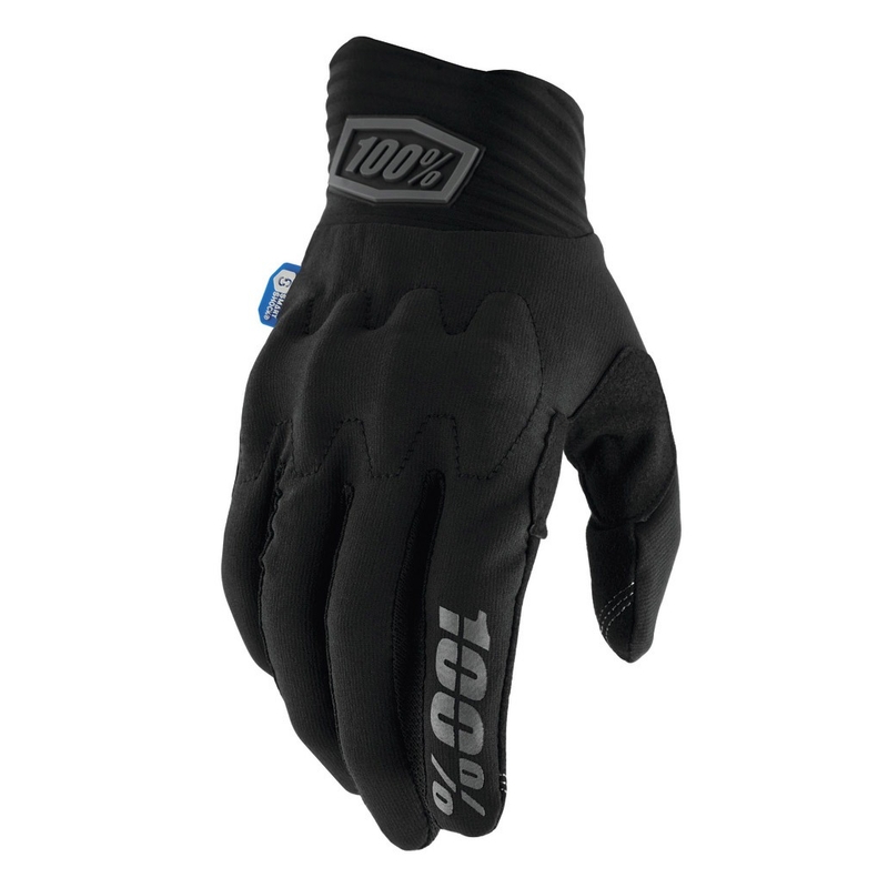 Rukavice za motocross 100% Cognito Smart Shock crne