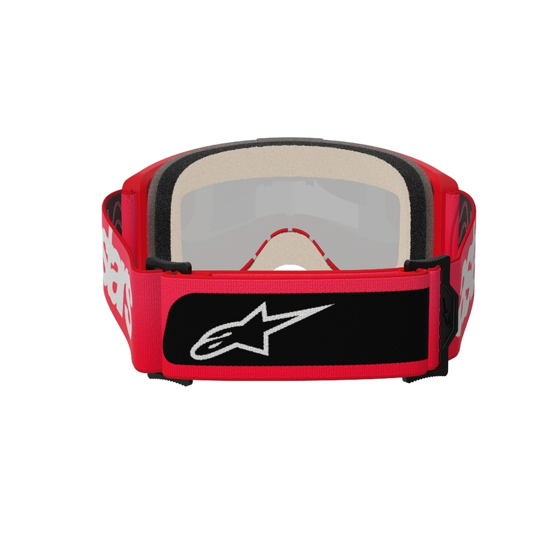Alpinestars Vision 5 Blaze Red naočale za motocross sa zrcalnim zlatnim pleksiglasom