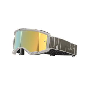Motocross naočale Alpinestars Vision 5 Hollow sand sa zrcalnim zlatnim pleksiglasom