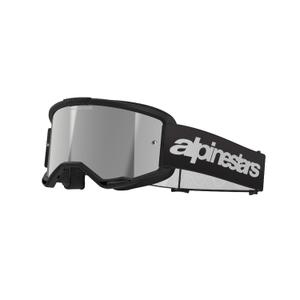 Alpinestars Vision 3 Wordmark motocross naočale crne sa zrcalnim srebrnim pleksiglasom