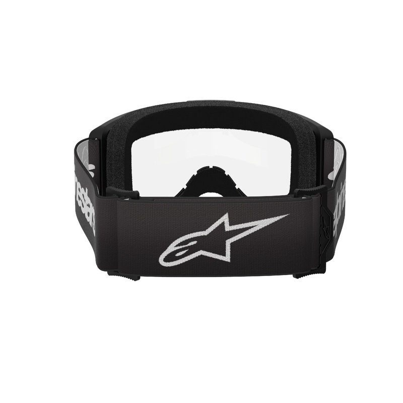 Alpinestars Vision 3 Wordmark motocross naočale crne s prozirnim pleksiglasom