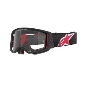 Alpinestars Supertech Corp motokros naočale crno-crvene s prozirnim staklima