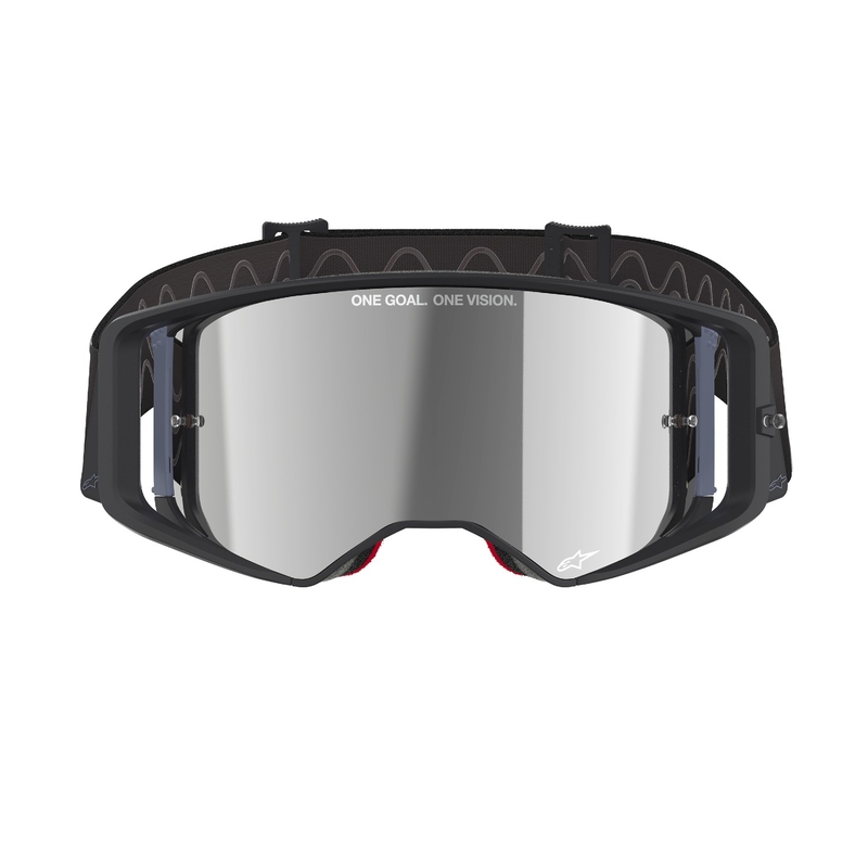 Alpinestars Supertech Corp Motocross naočale crno-sive sa srebrnom lećom