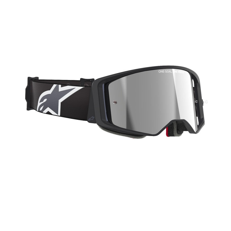 Alpinestars Supertech Corp Motocross naočale crno-sive sa srebrnom lećom