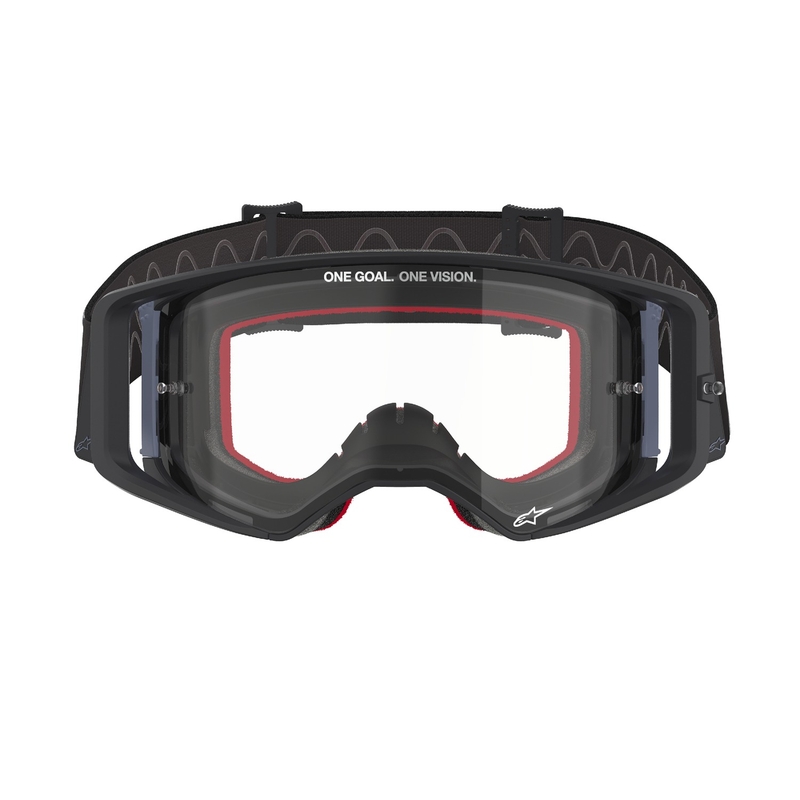 Alpinestars Supertech Corp motocross naočale crno-sive s prozirnim staklima