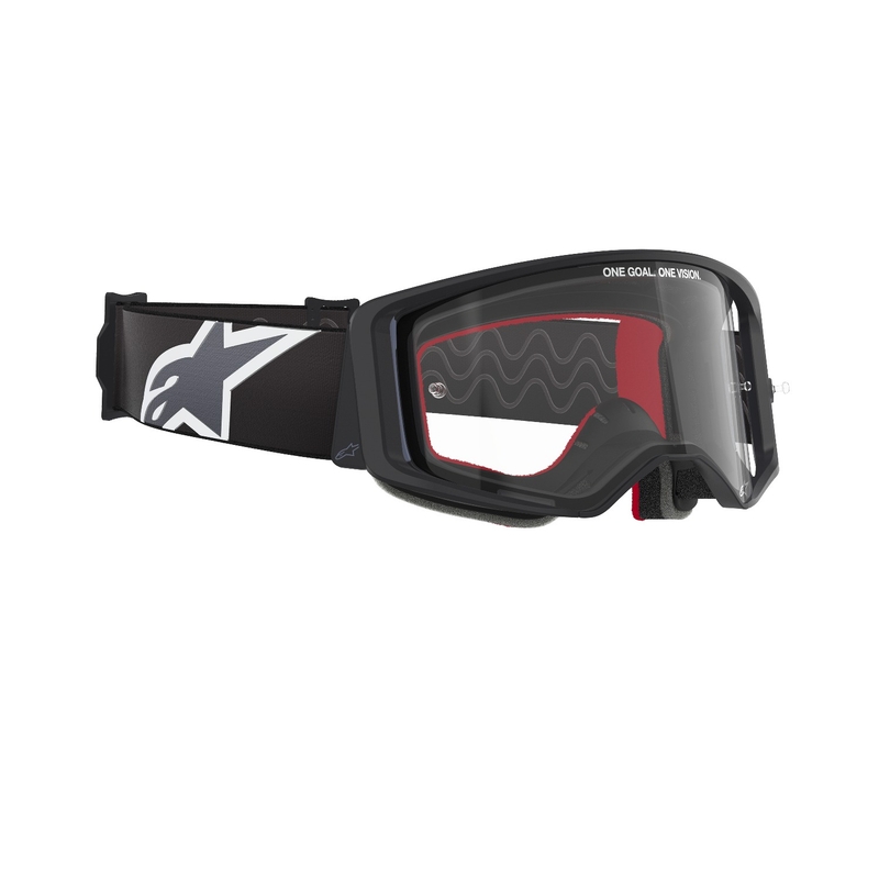 Alpinestars Supertech Corp motocross naočale crno-sive s prozirnim staklima