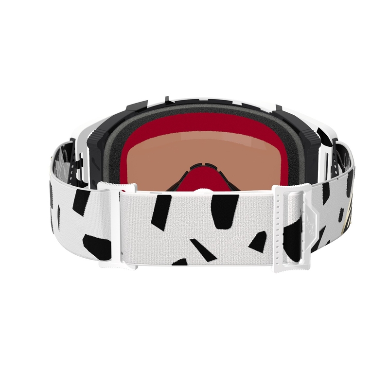 Alpinestars Supertech Corp motokros naočale bijelo-zlatne boje sa zrcalno zlatnom lećom