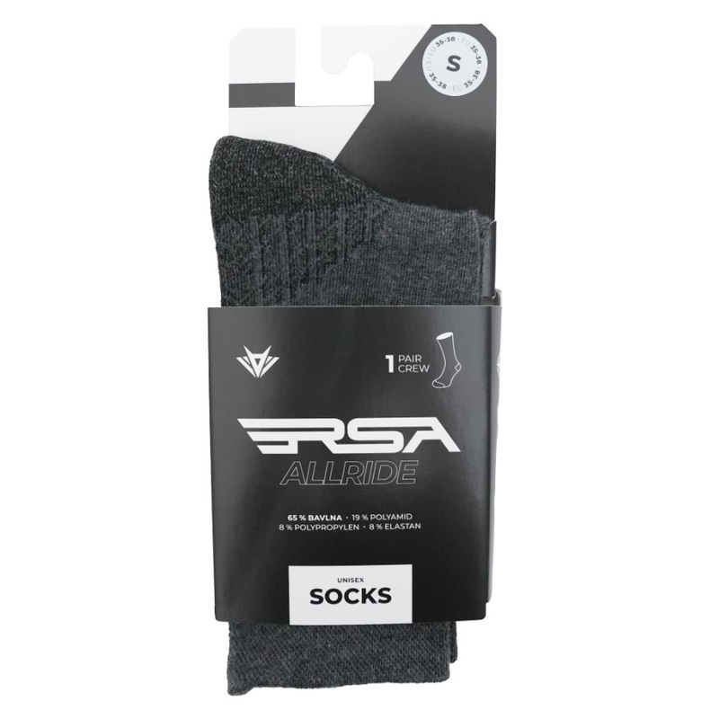 RSA Allride čarape svijetlo sive