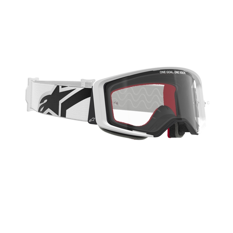 Alpinestars Supertech Corp motocross naočale bijele boje s prozirnim staklima rasprodaja