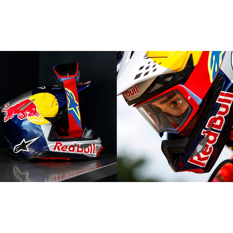 Alpinestars Supertech Corp motocross naočale plavo-narančaste s prozirnim staklima
