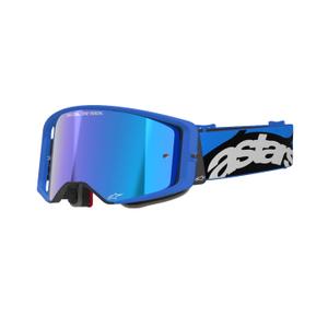 Alpinestars Supertech Stream motocross naočale plave boje sa zrcalno plavom lećom