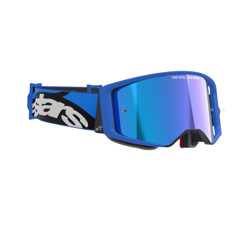Alpinestars Supertech Stream motocross naočale plave boje sa zrcalno plavom lećom