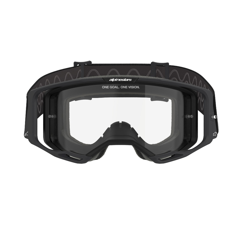 Alpinestars Vision 8 Corp motocross naočale crne s prozirnim staklima