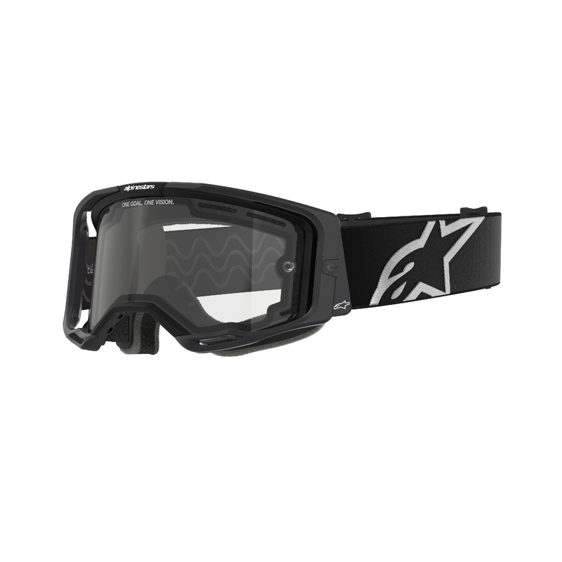 Alpinestars Vision 8 Corp naočale za motocross crne s dvostrukim prozirnim staklima protiv zamagljivanja