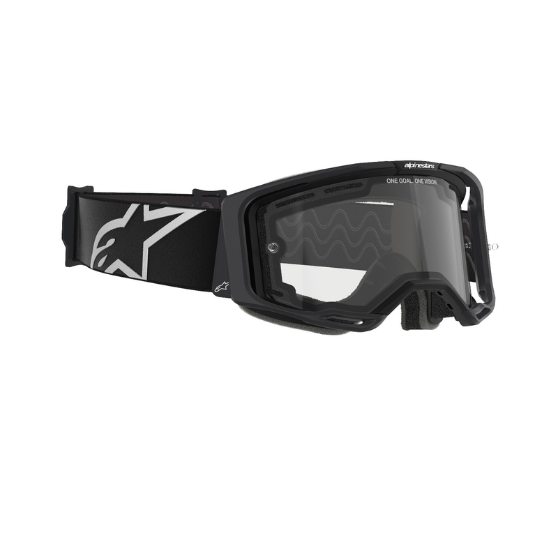 Alpinestars Vision 8 Corp naočale za motocross crne s dvostrukim prozirnim staklima protiv zamagljivanja