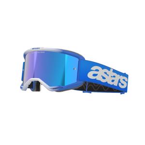 Alpinestars Vision 5 Blaze Blue naočale za motocross s plavim zrcalnim lećama