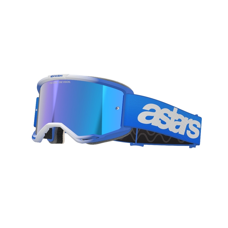 Alpinestars Vision 5 Blaze Blue naočale za motocross s plavim zrcalnim lećama