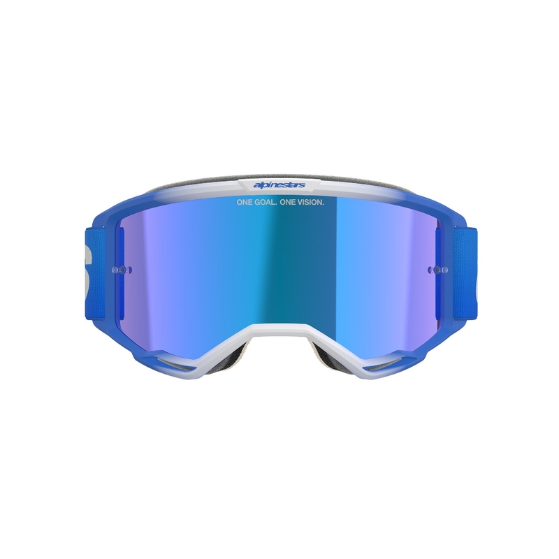 Alpinestars Vision 5 Blaze Blue naočale za motocross s plavim zrcalnim lećama