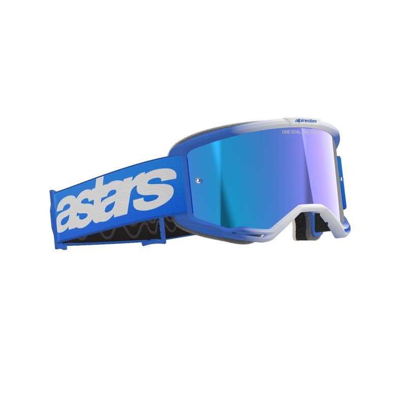 Alpinestars Vision 5 Blaze Blue naočale za motocross s plavim zrcalnim lećama