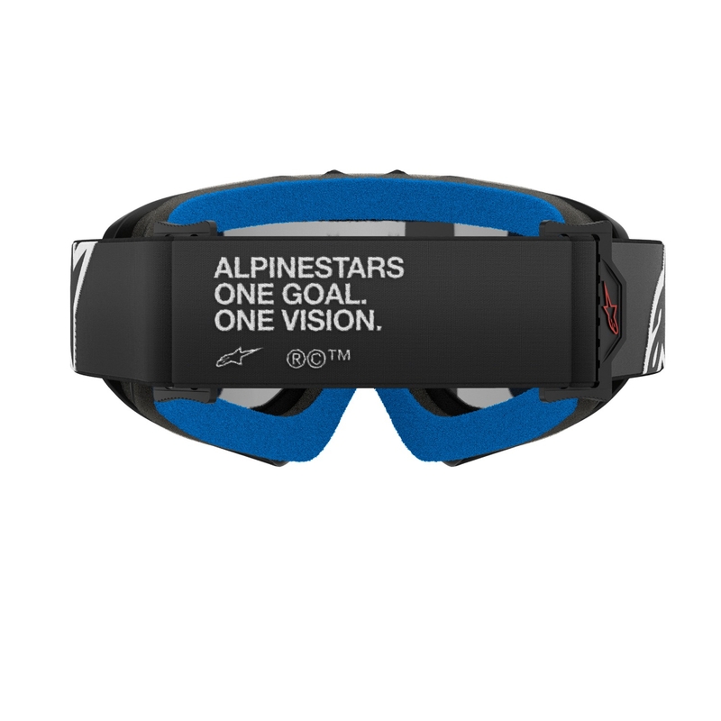 Dječje naočale za motocros Alpinestars Vision Youth Corp, crne sa zrcalnom srebrnom lećom