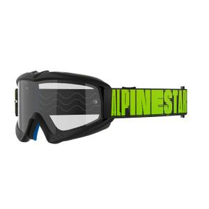 Dječje naočale za motocros Alpinestars Vision Youth Hollow Black-Anthracite-Fluo Yellow s prozirnim lećama