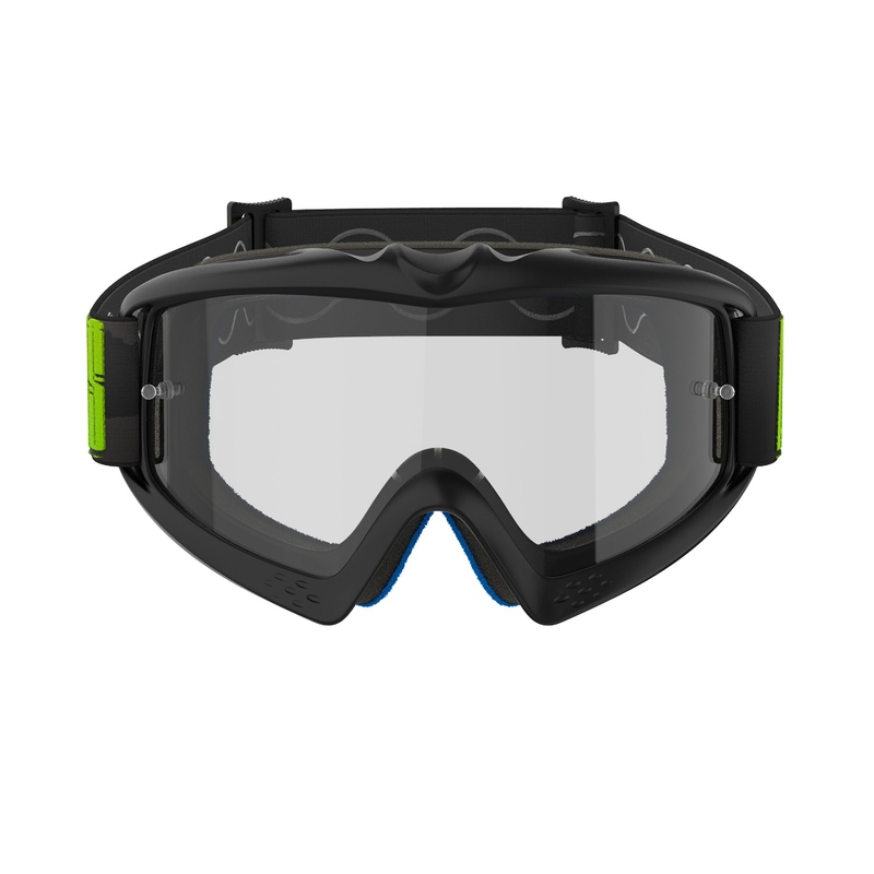 Dječje naočale za motocros Alpinestars Vision Youth Hollow Black-Anthracite-Fluo Yellow s prozirnim lećama