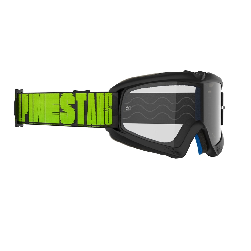 Dječje naočale za motocros Alpinestars Vision Youth Hollow Black-Anthracite-Fluo Yellow s prozirnim lećama