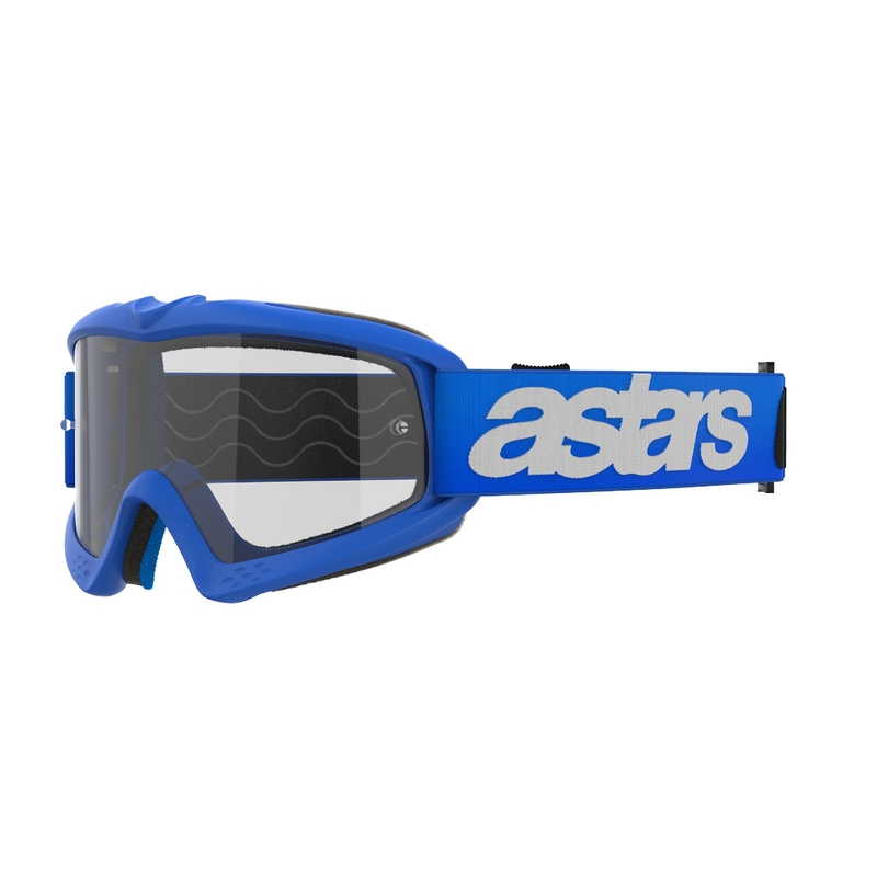 Alpinestars Vision Youth Blaze plave motocross naočale s prozirnim staklima