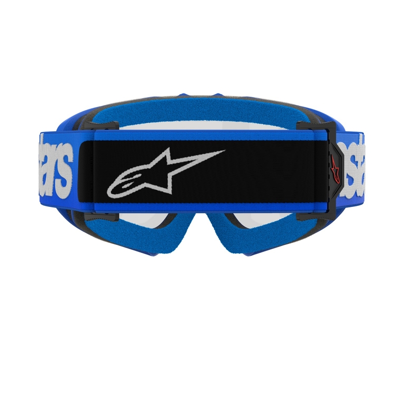 Alpinestars Vision Youth Blaze plave motocross naočale s prozirnim staklima