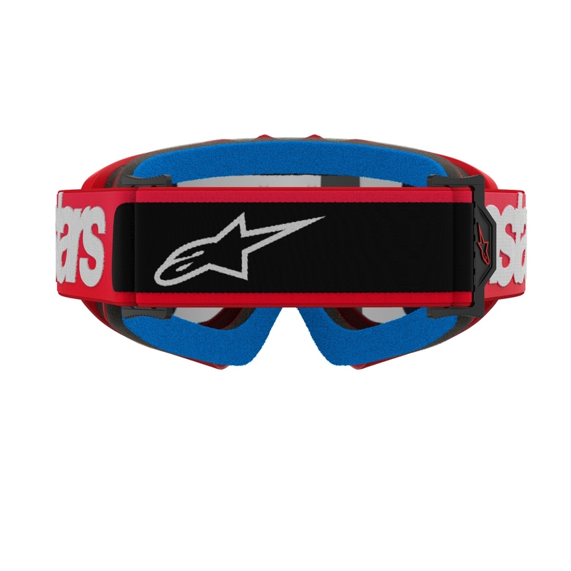 Alpinestars Vision Youth Blaze Red motocross naočale sa srebrnom zrcalnom lećom