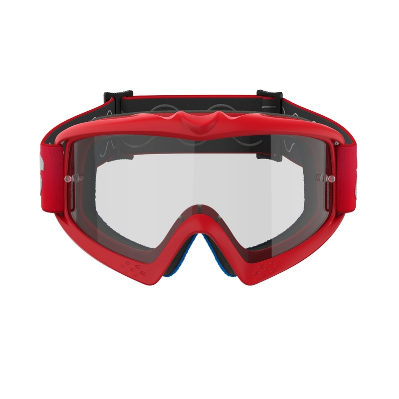 Alpinestars Vision Youth Blaze crvene motocross naočale s prozirnim staklima