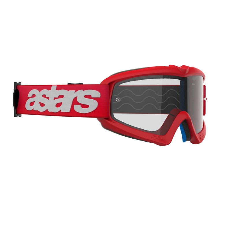 Alpinestars Vision Youth Blaze crvene motocross naočale s prozirnim staklima